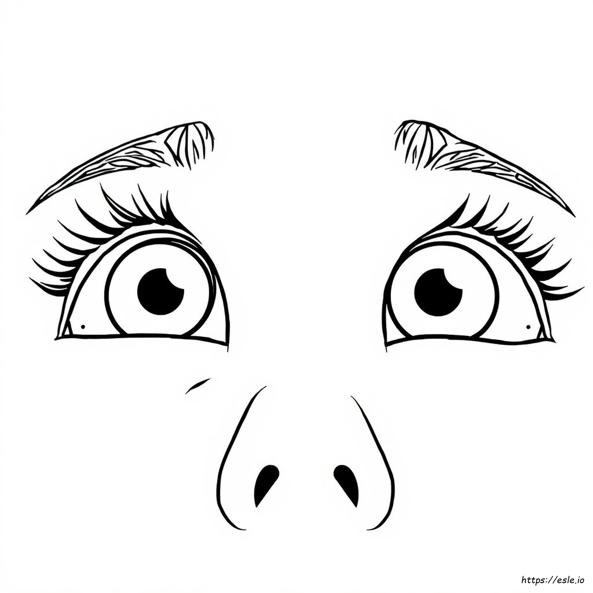 Human Eyes Coloring Pages