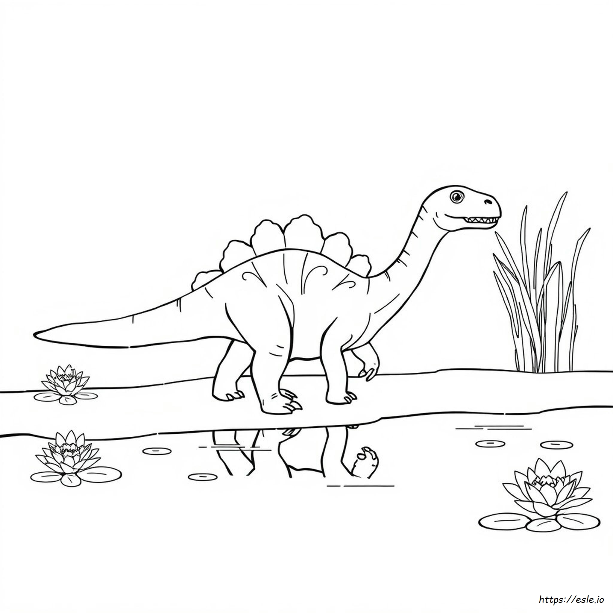 Water Dinosaur Coloring Pages