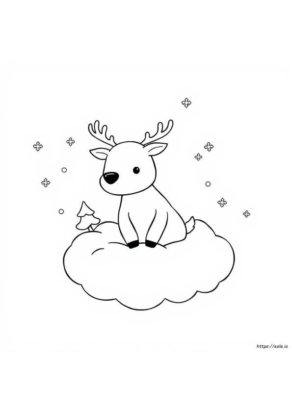 Coloriage Renne Squishmallow