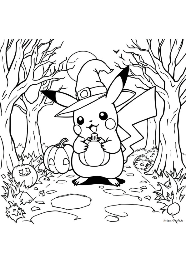 Free Pokemon Halloween Coloring Pages