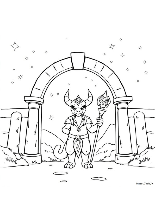 Archaludon Coloring Page