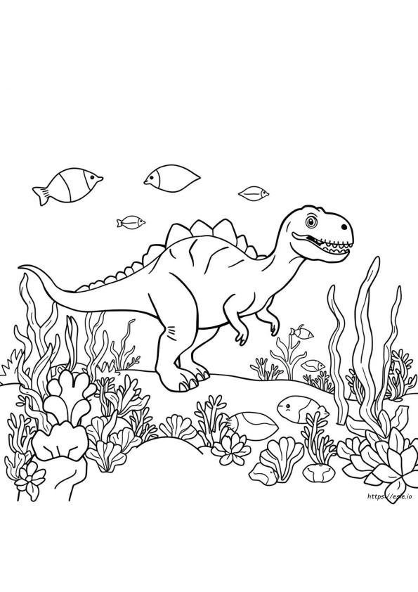 Sea Dinosaur Coloring Pages