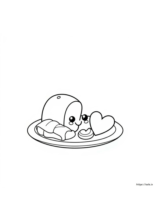 Schattig Eten Kleurplaten