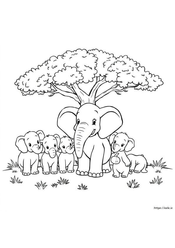 Elefante Elmer Para Colorir