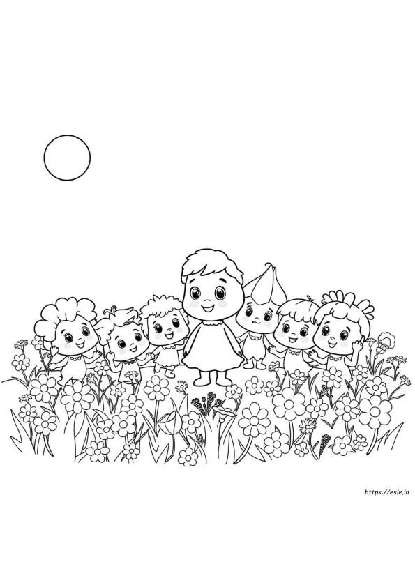 Fifi And The Flowertots Colouring Pages