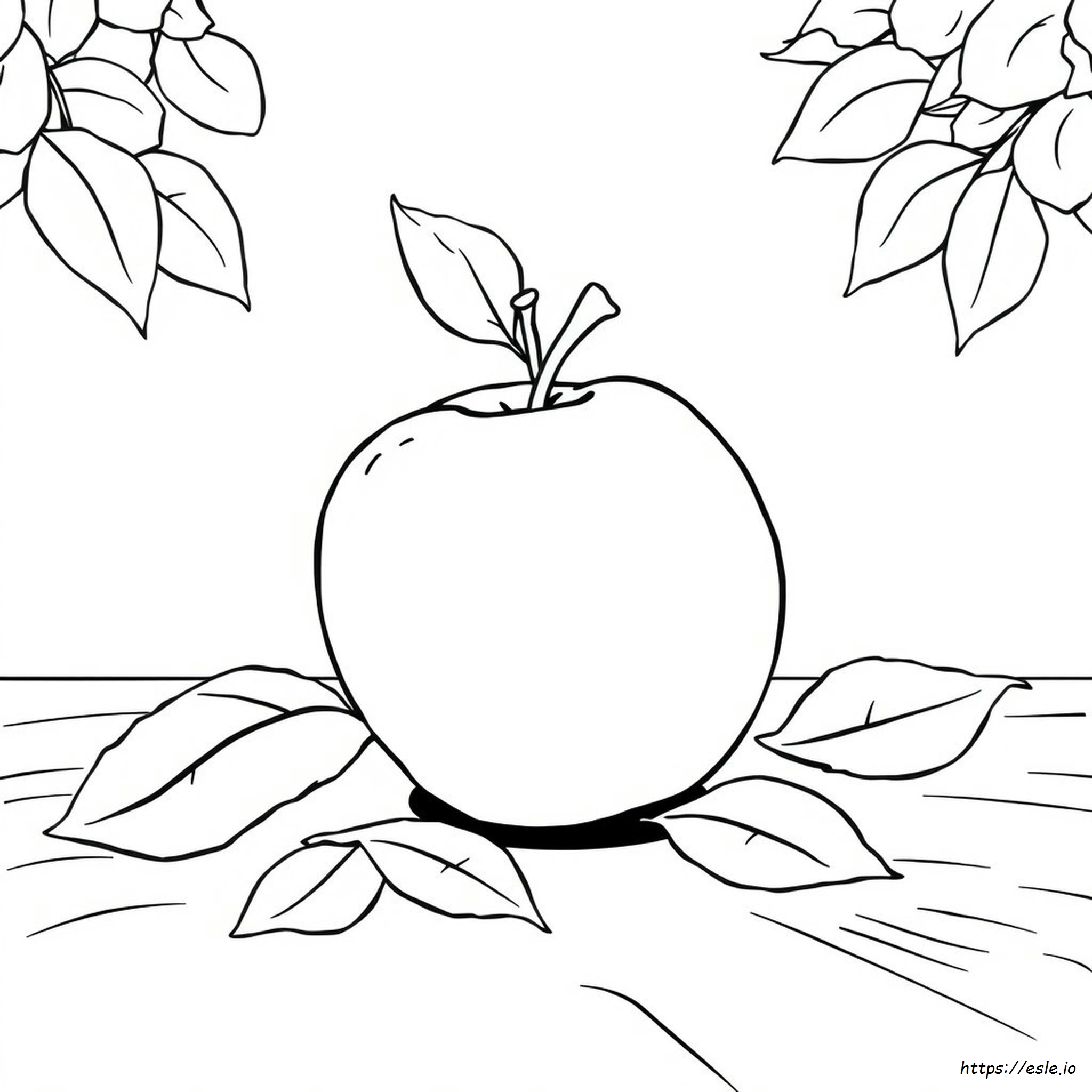 Coloring Picture Of A Apple