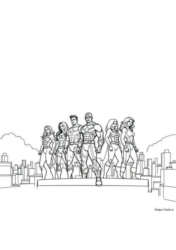Avengers Colouring Pages Free