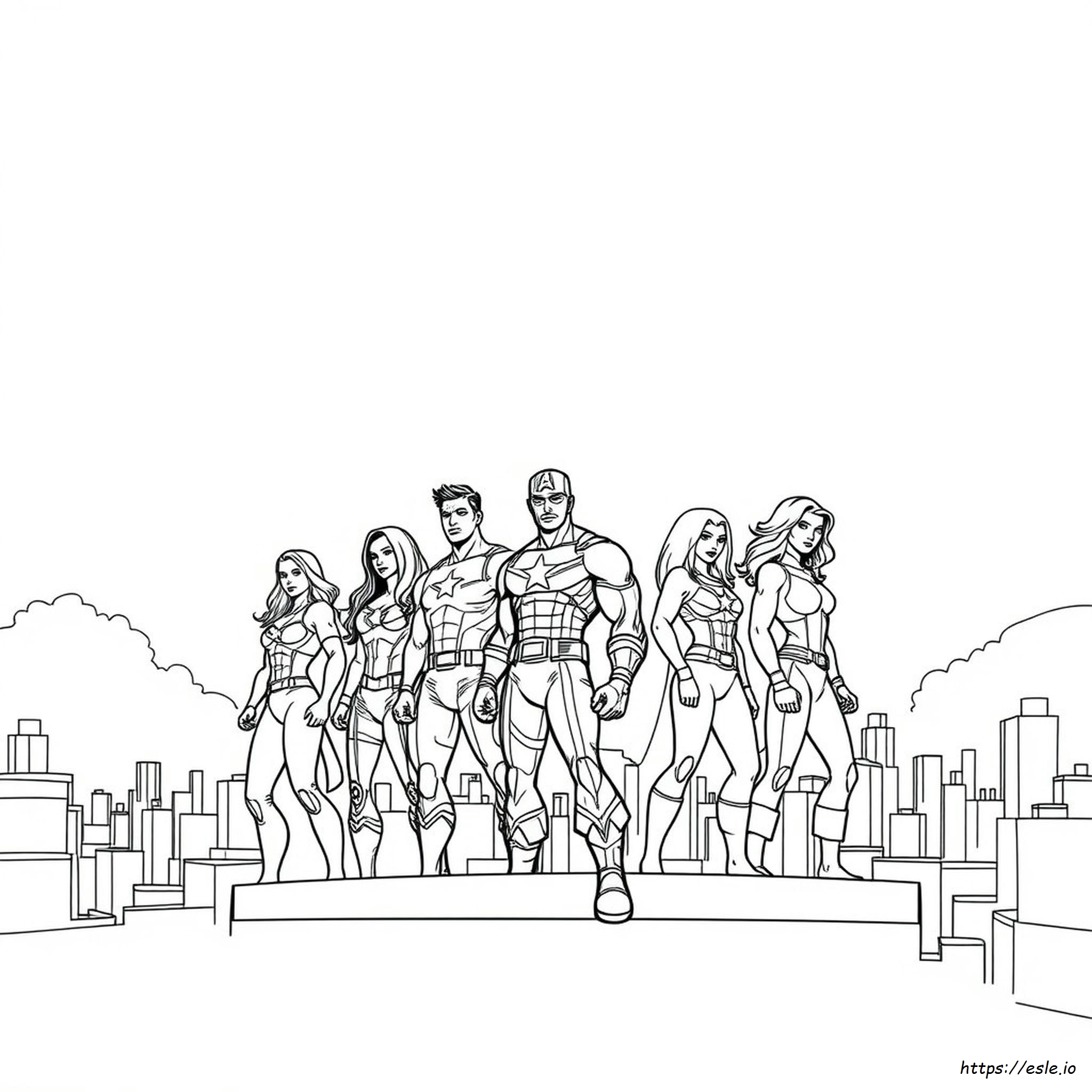 Avengers Colouring Pages Free