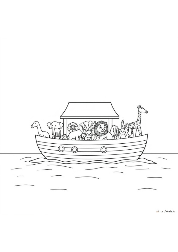 Noahs Ark Coloring Sheet
