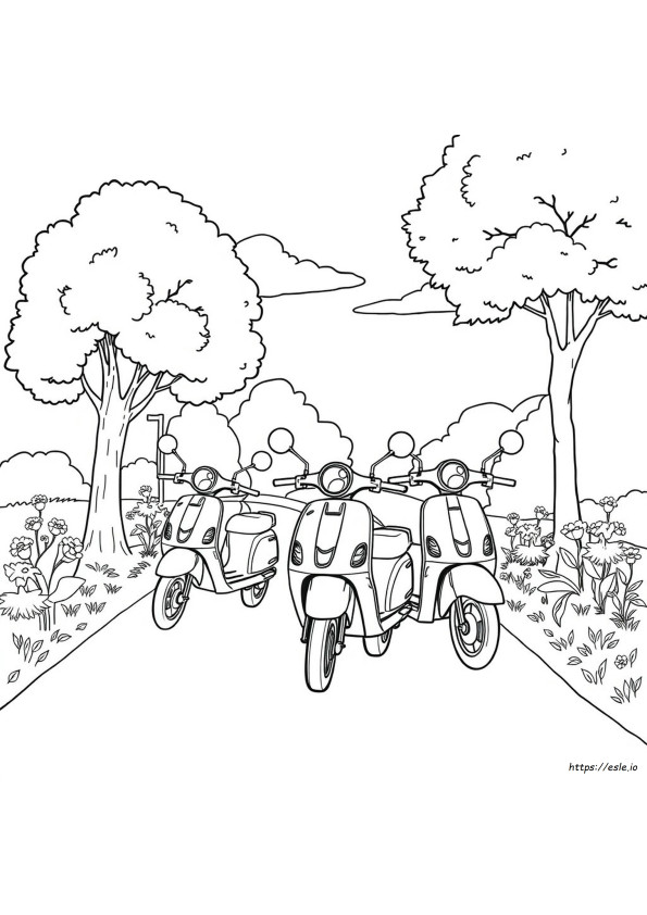 Roller Ausmalbilder