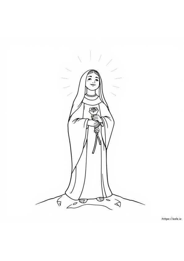 Saint Therese Coloring Page