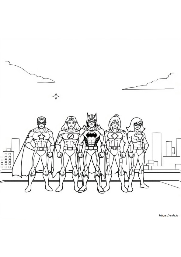 Paginas Para Colorear De Battle Force 5