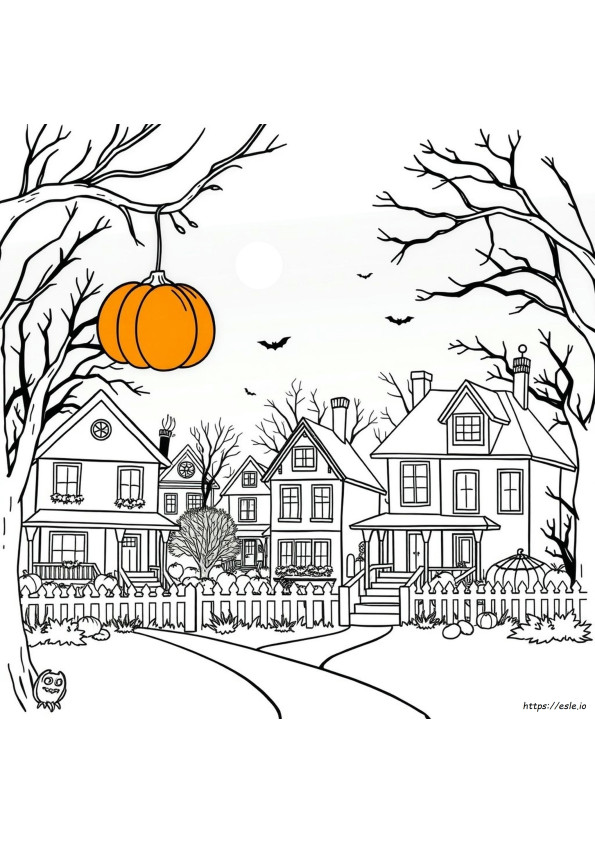 Halloween Värityskuvat Numerot Värityskirja