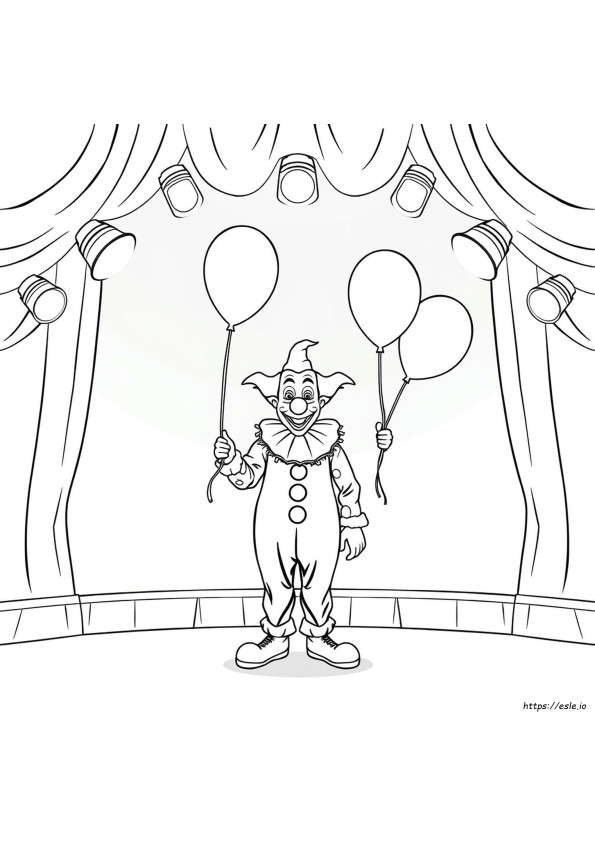 Clown Coloring Book