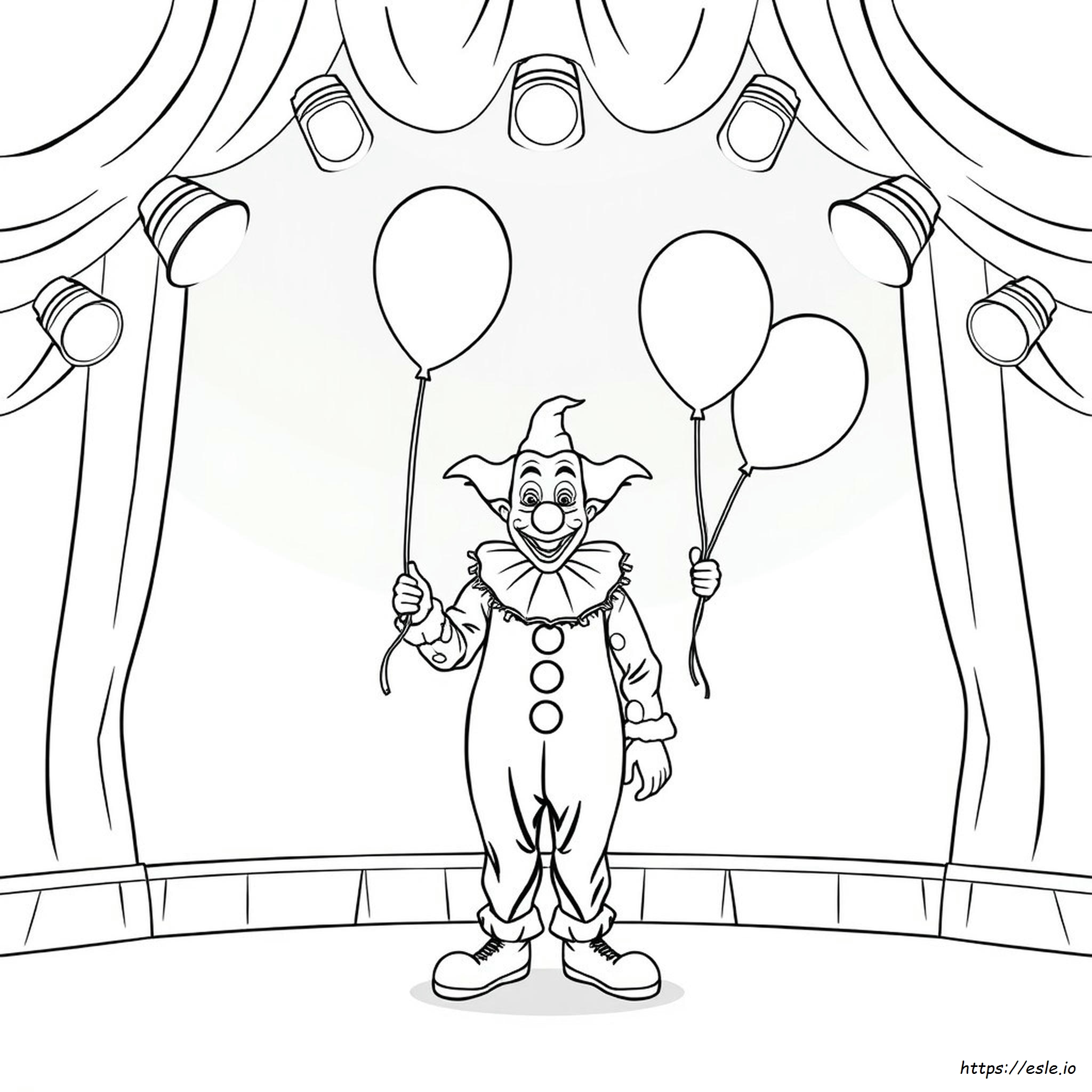 Libro Da Colorare Di Pagliacci