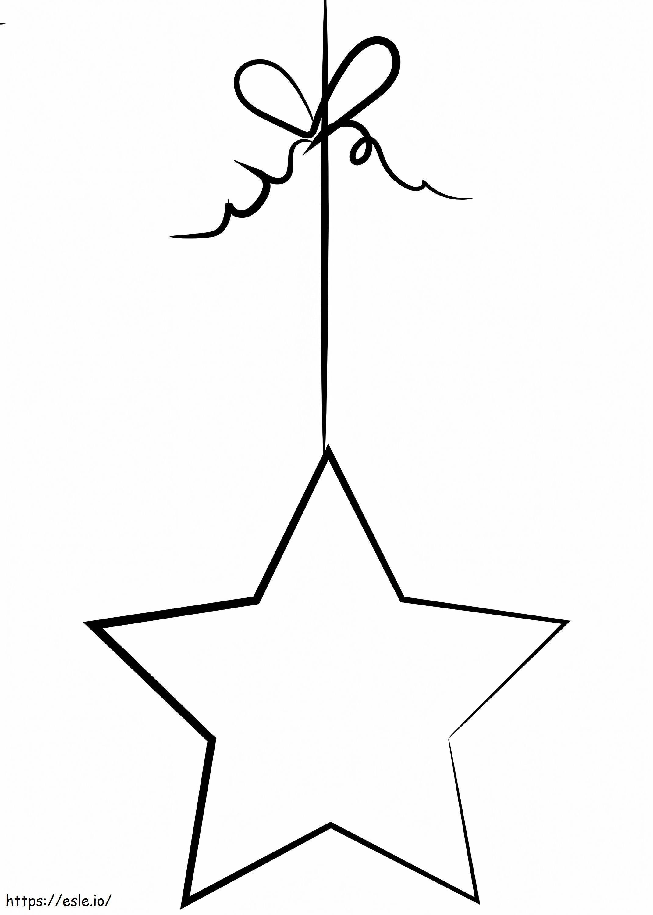 Star Ornament coloring page