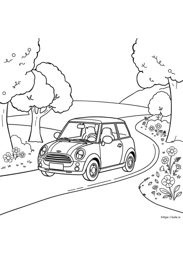 Mini Car Colouring Pages