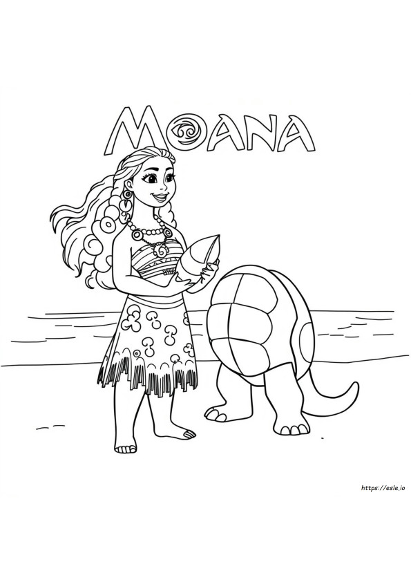 Coloriages Vaiana Et Maui