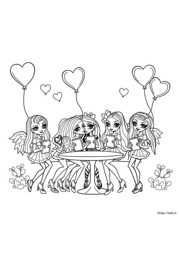 Monster High Cupid Színező Oldalak