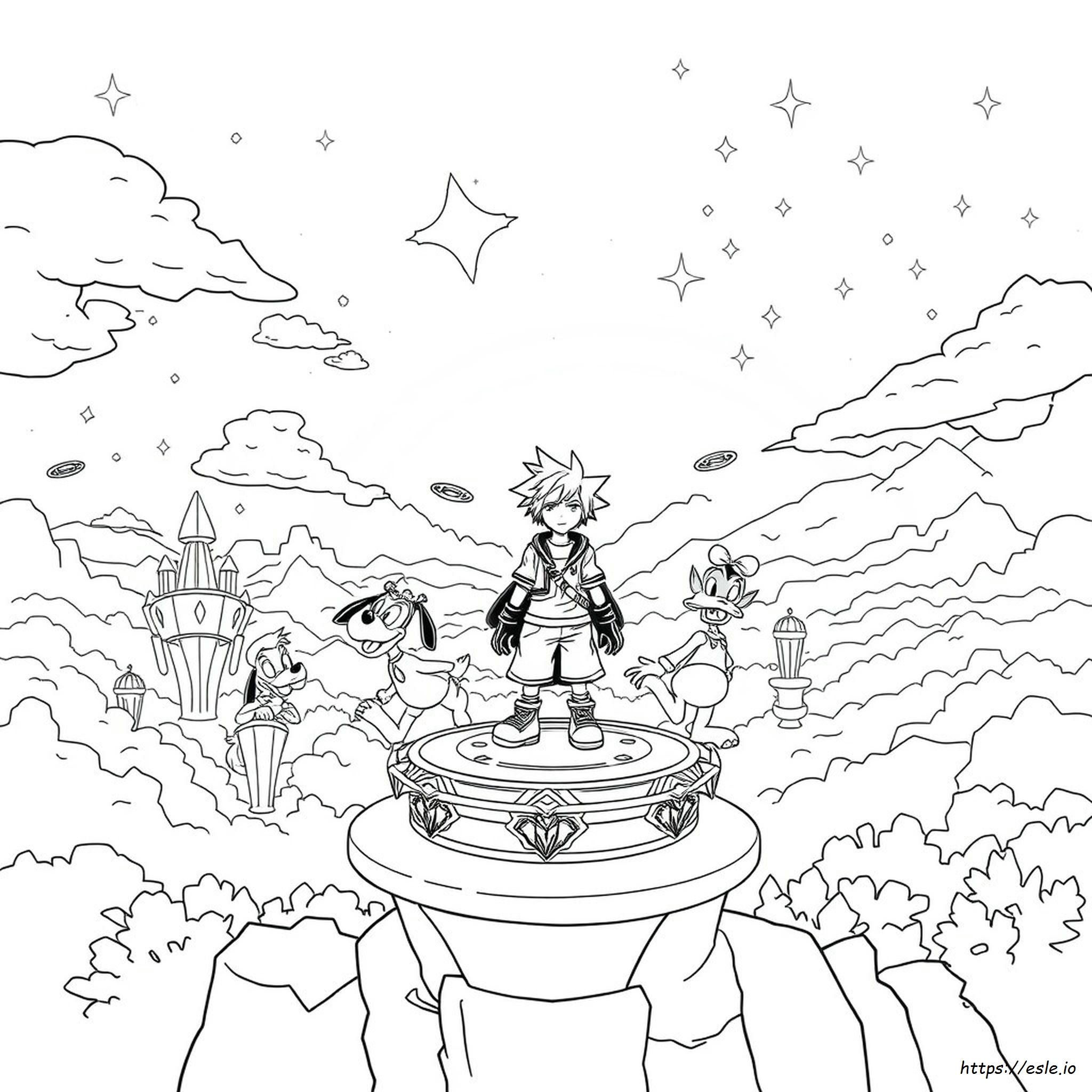 Printable Kingdom Hearts Coloring Pages