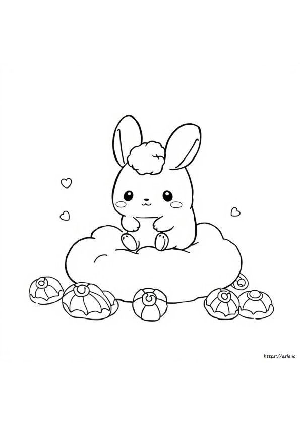 Cinnamoroll Piirustus Värityskuvat