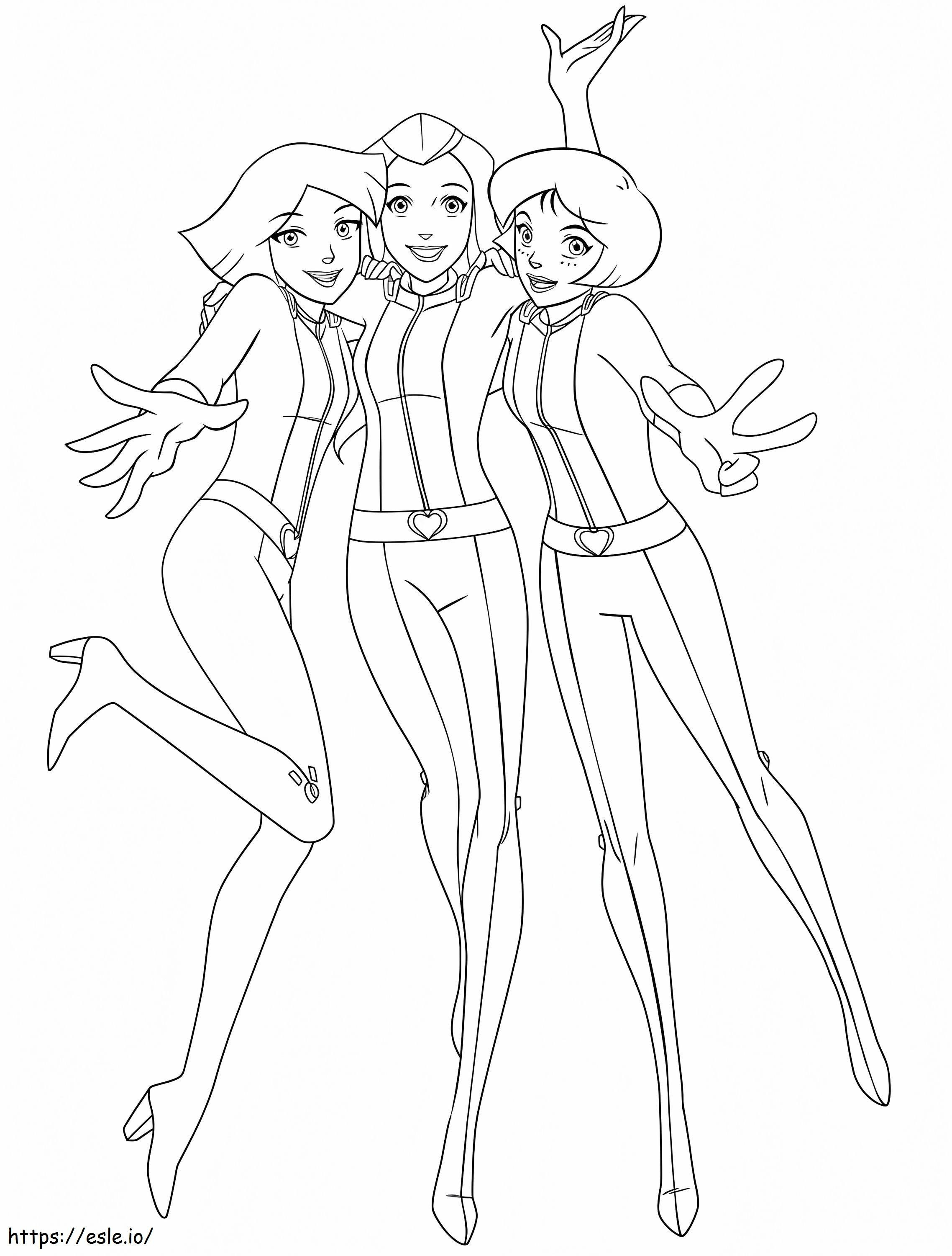 Totally Spies 4 coloring page