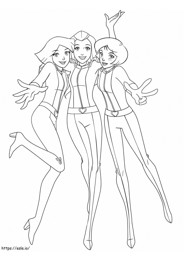 Totally Spies 4 coloring page