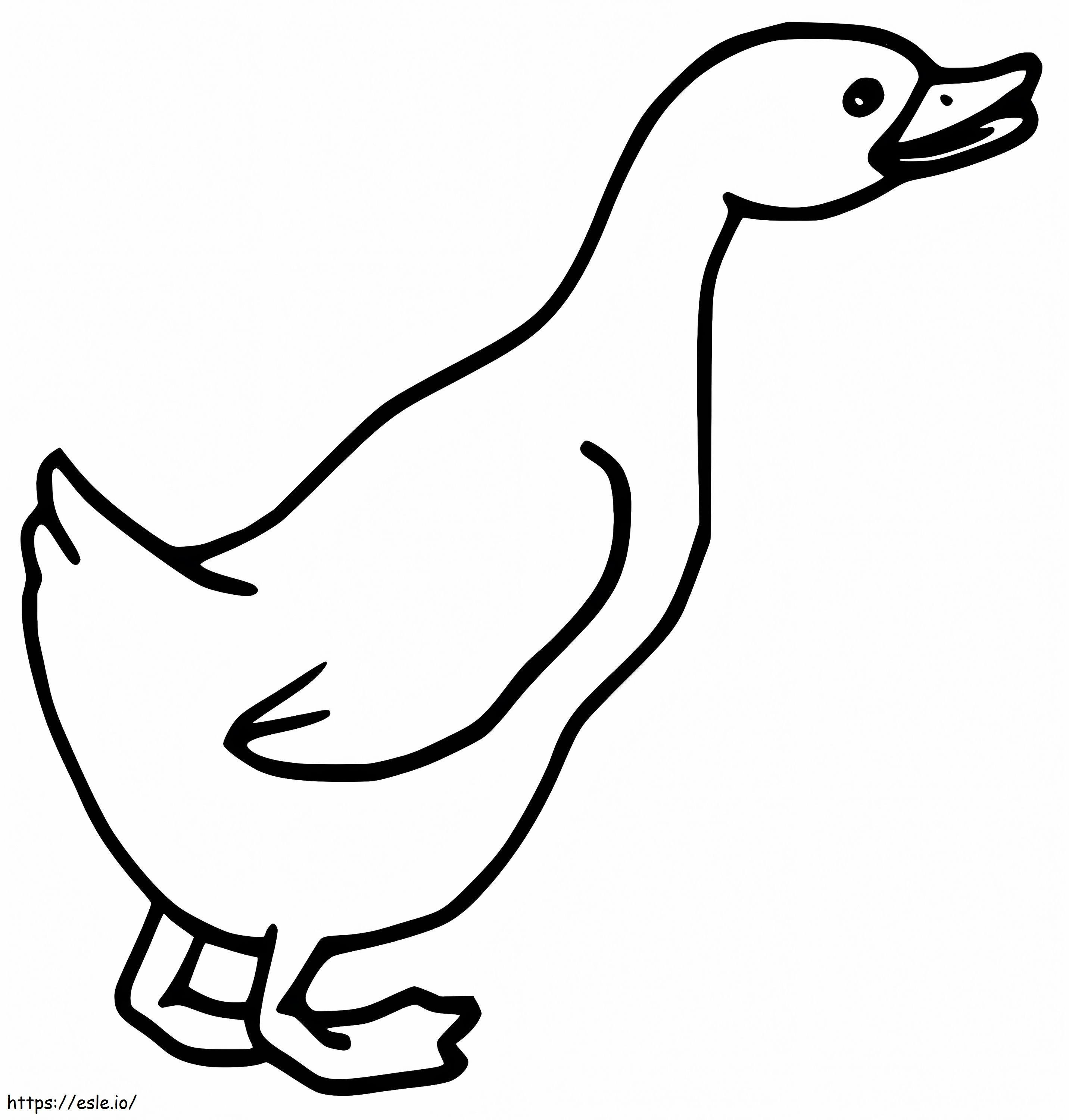 Goose 10 coloring page