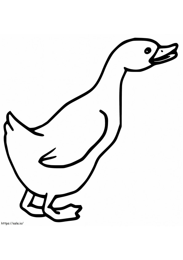 Goose 10 coloring page