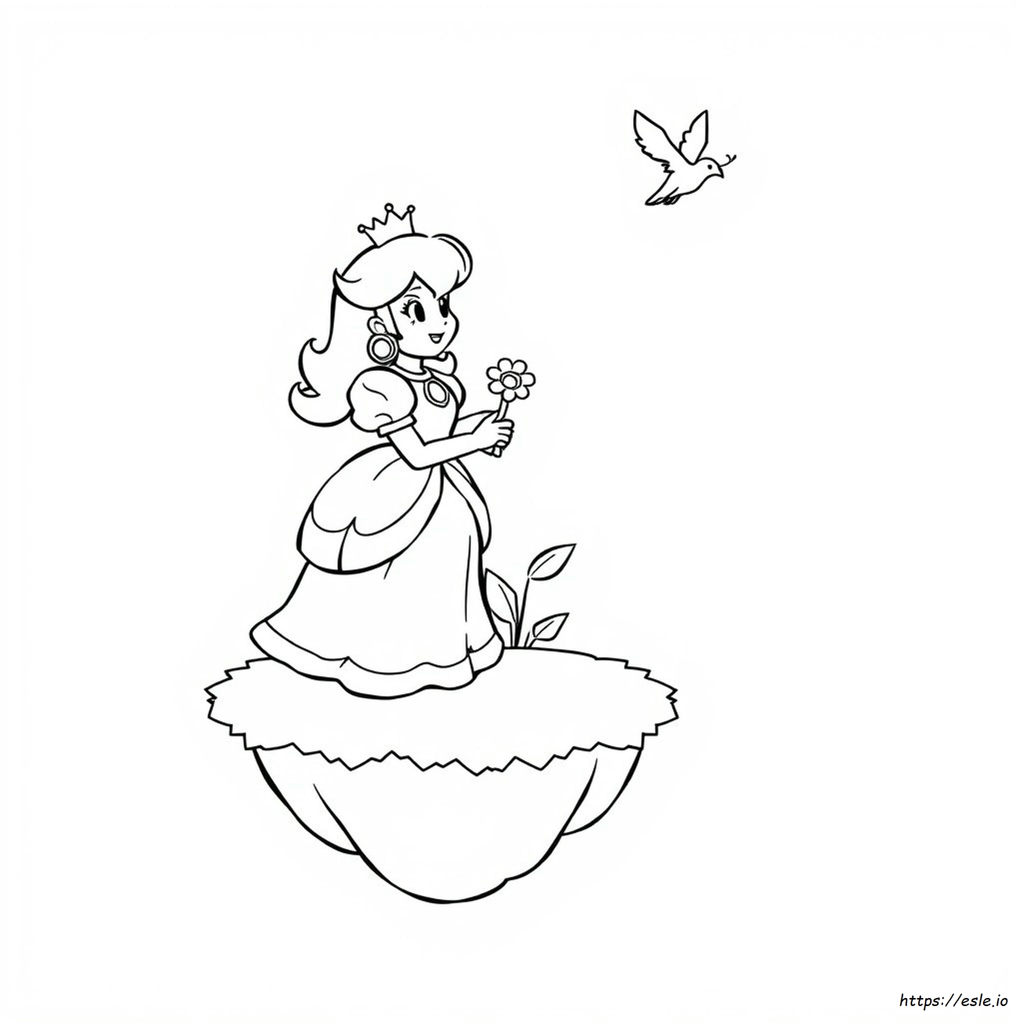 Princess Peach Coloring Sheet