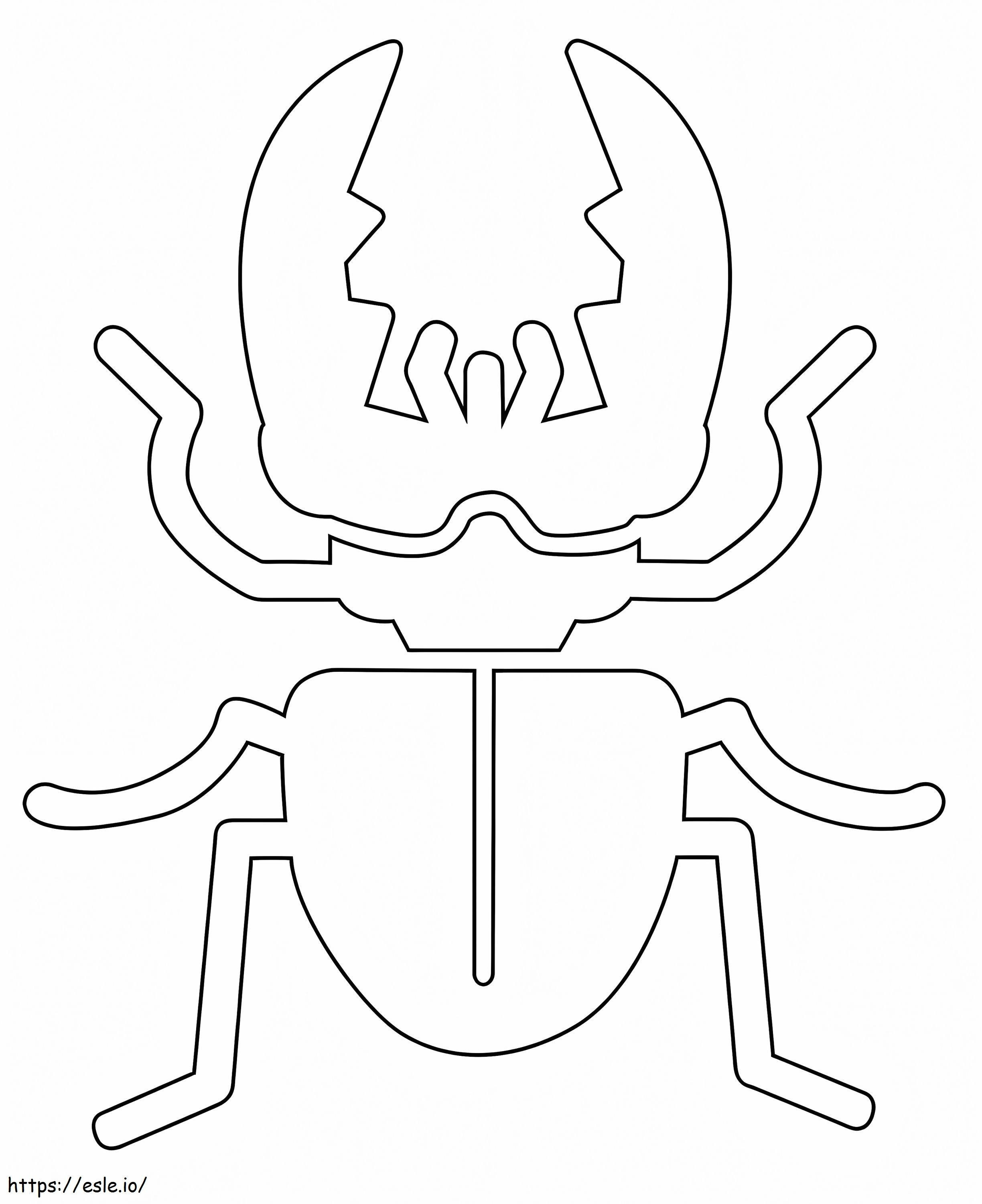Kumbang Rusa Mudah Gambar Mewarnai