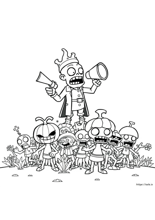 Plants Vs Zombies Coloring Pages Dr Zomboss