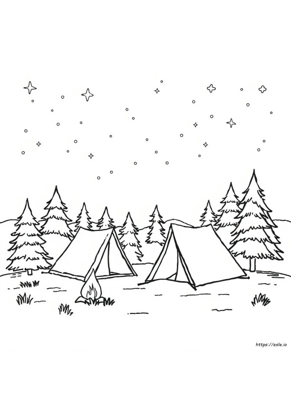 Desenhos De Camping Crayola Para Colorir