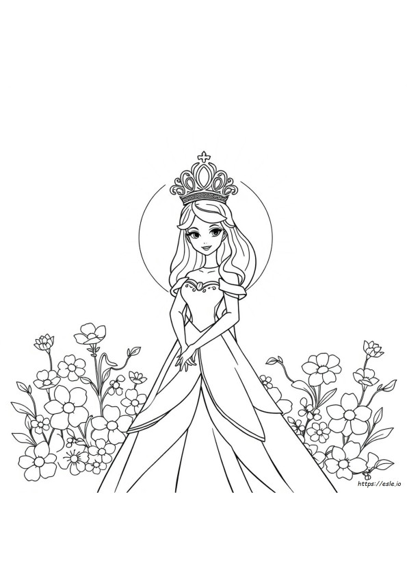 ディズニー プリンセス ティアラ ぬりえ
