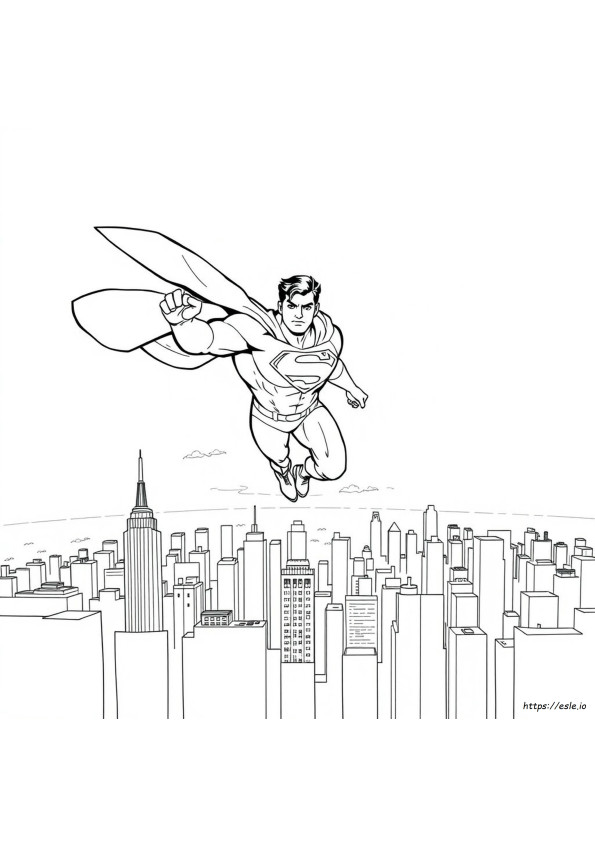 Superman Kleurplaten