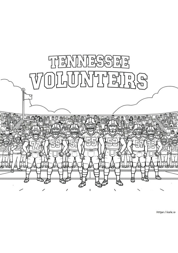 University Of Tennessee Coloring Pages