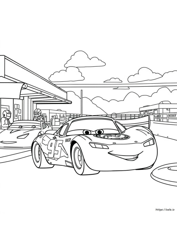Lightning Mcqueen Colouring Pages