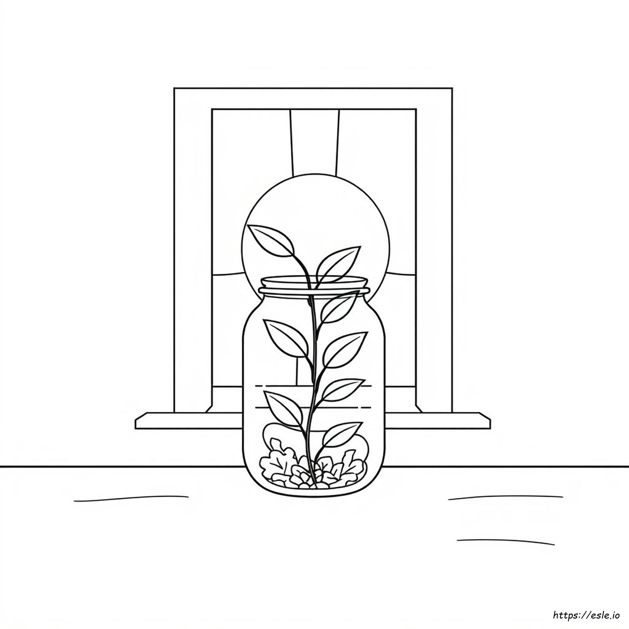 Coloring Page Of A Jar