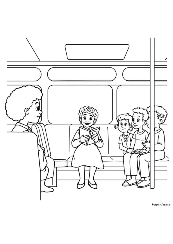 Rosa Parks Per Bambini Da Colorare