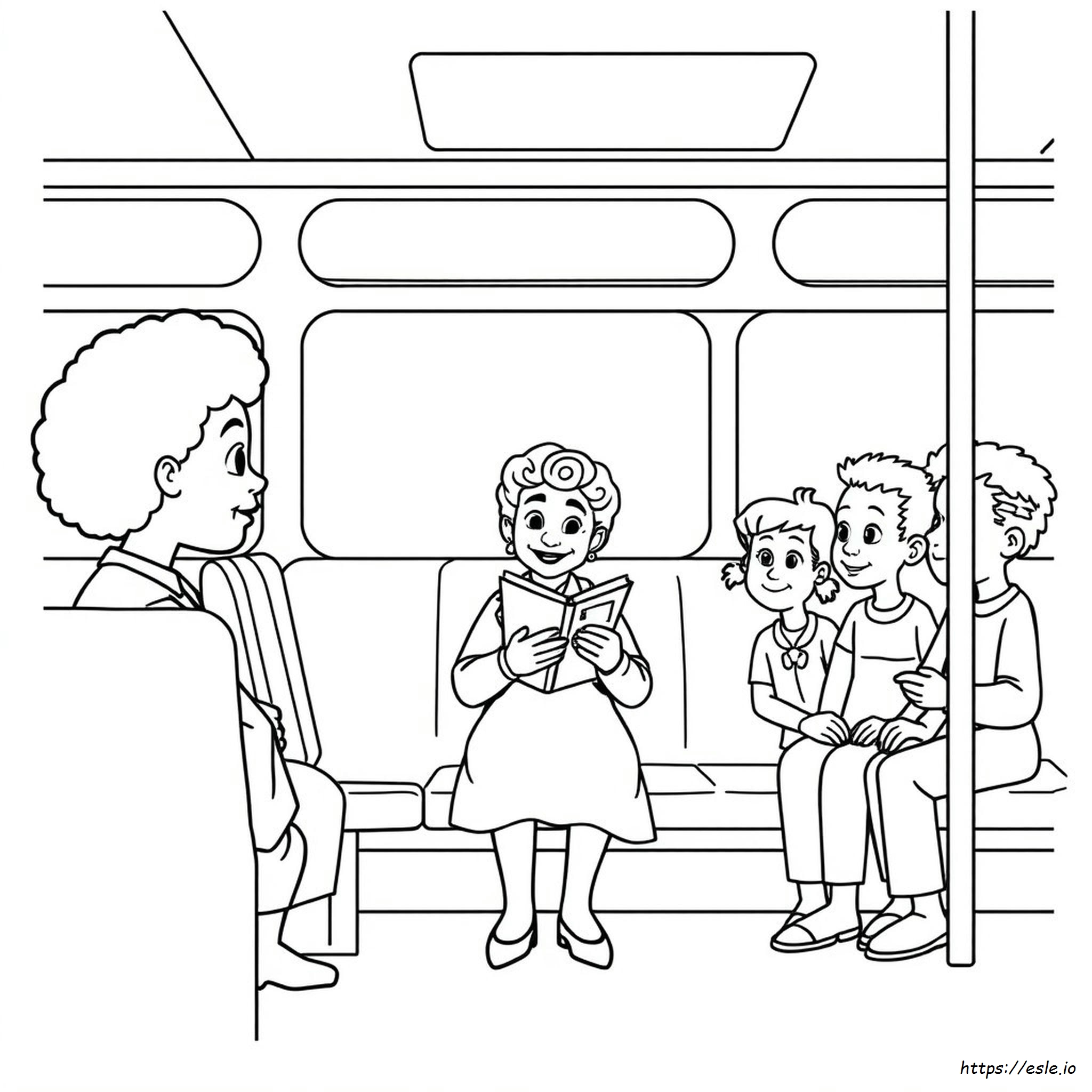 Kindergarten Rosa Parks Coloring Page