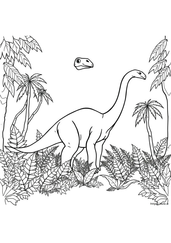 Brachiozaur Kolorowanki Do Wydruku