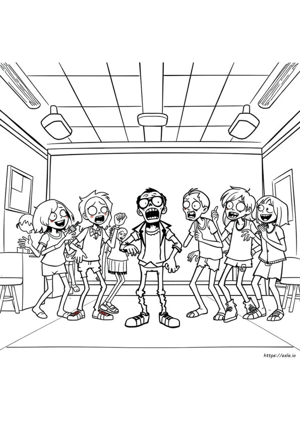 Disney Zombies Coloring Pages Printable