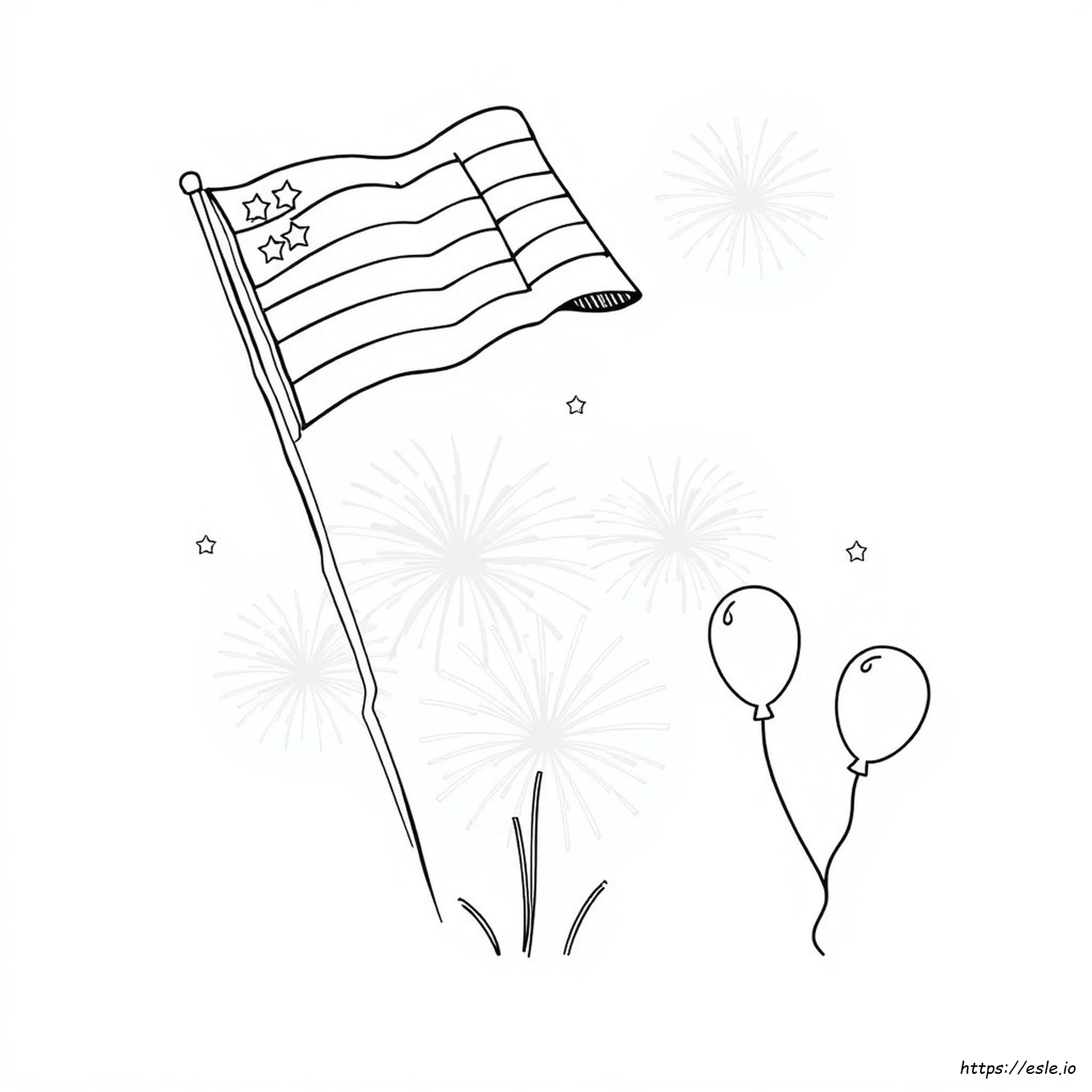 4 Of July Coloring Pages Printable