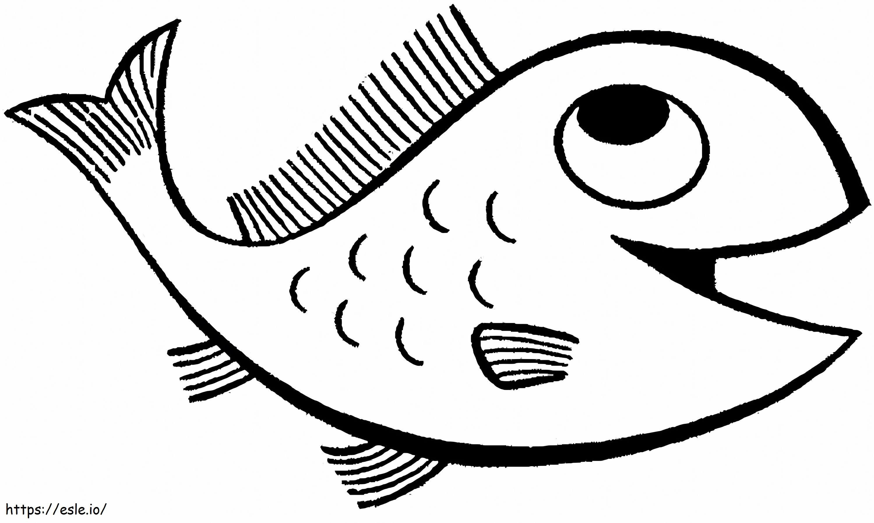普通の魚 ぬりえ - 塗り絵
