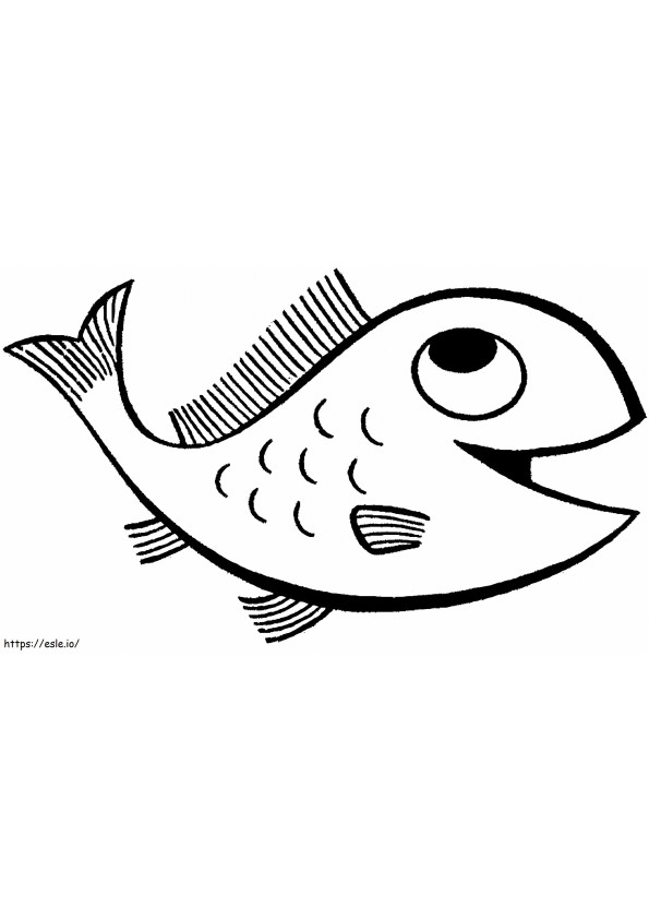 Normal Fish coloring page