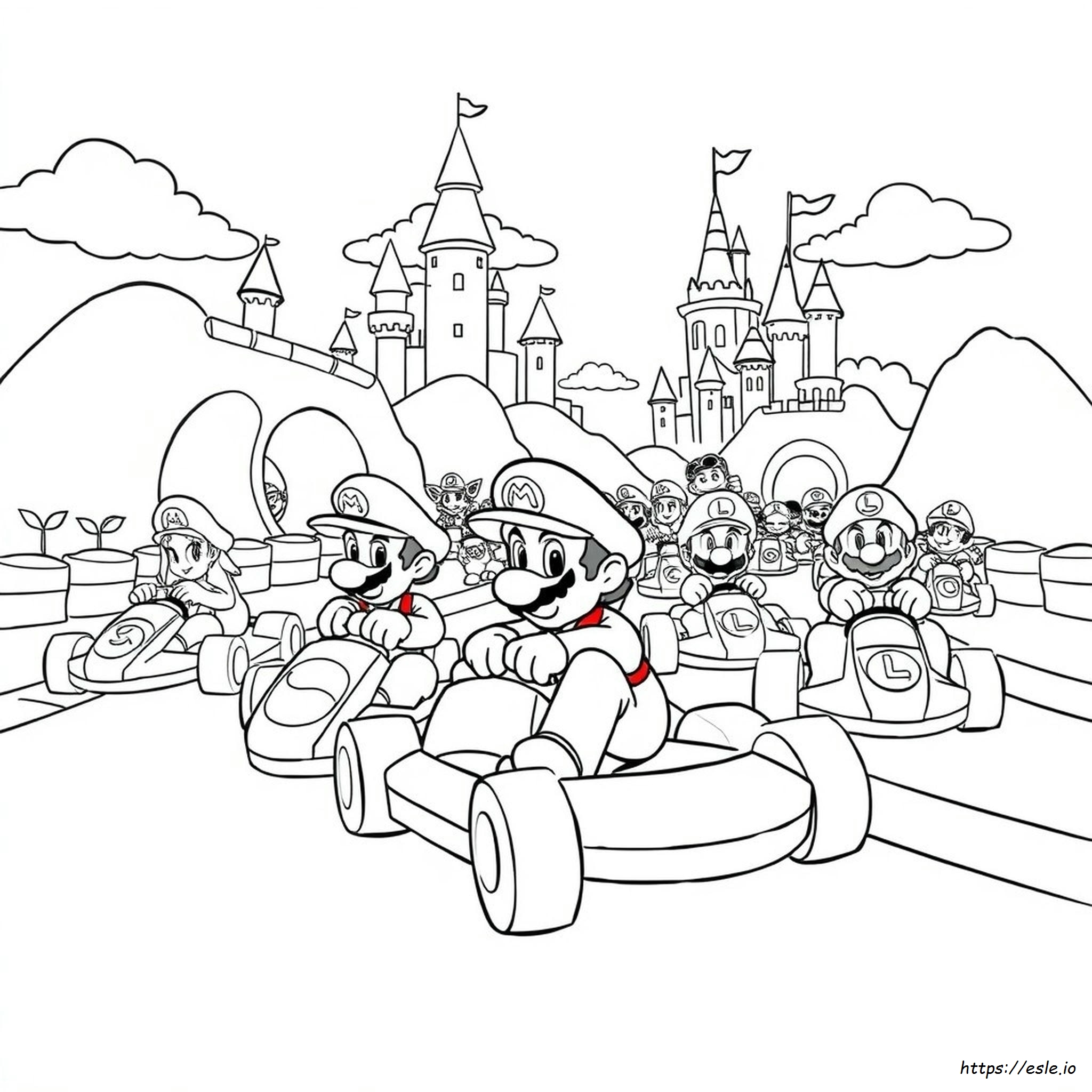 Disegni Da Colorare Mario Kart Tutti I Personaggi
