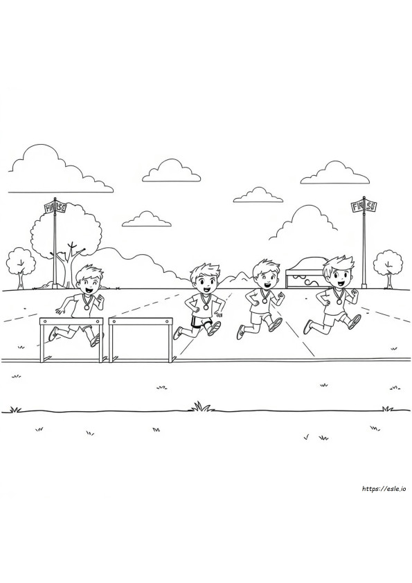 Disegni Giornata Sportiva Da Colorare