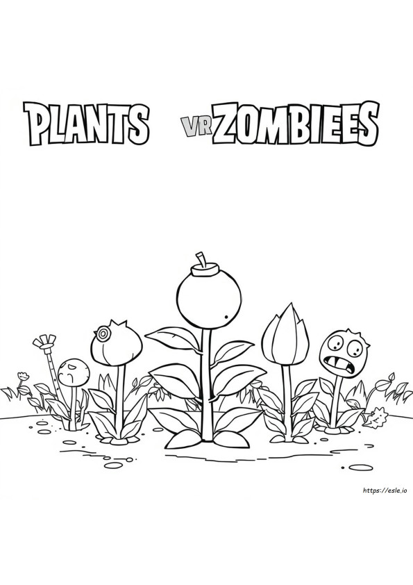 Plants Vs Zombies Coloring Pages Cherry Bomb