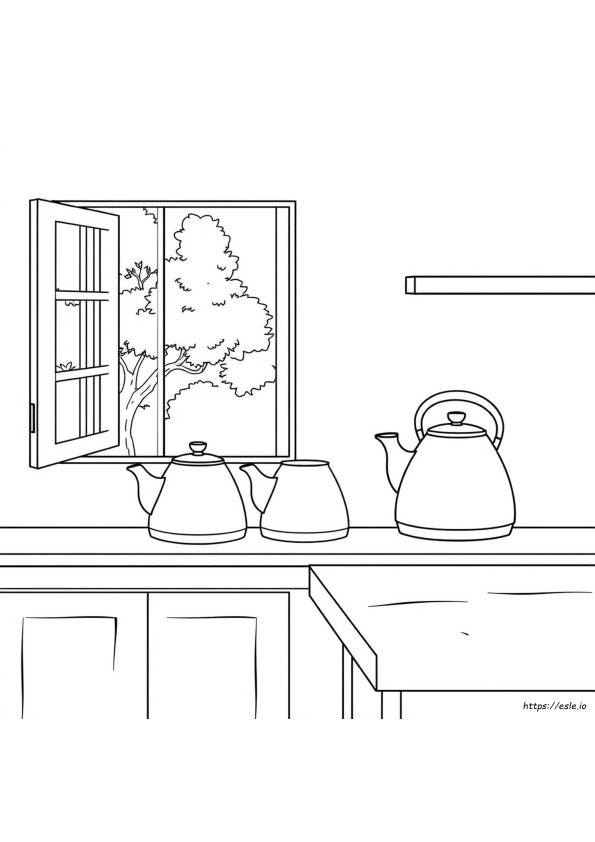 Kettle Coloring Pictures