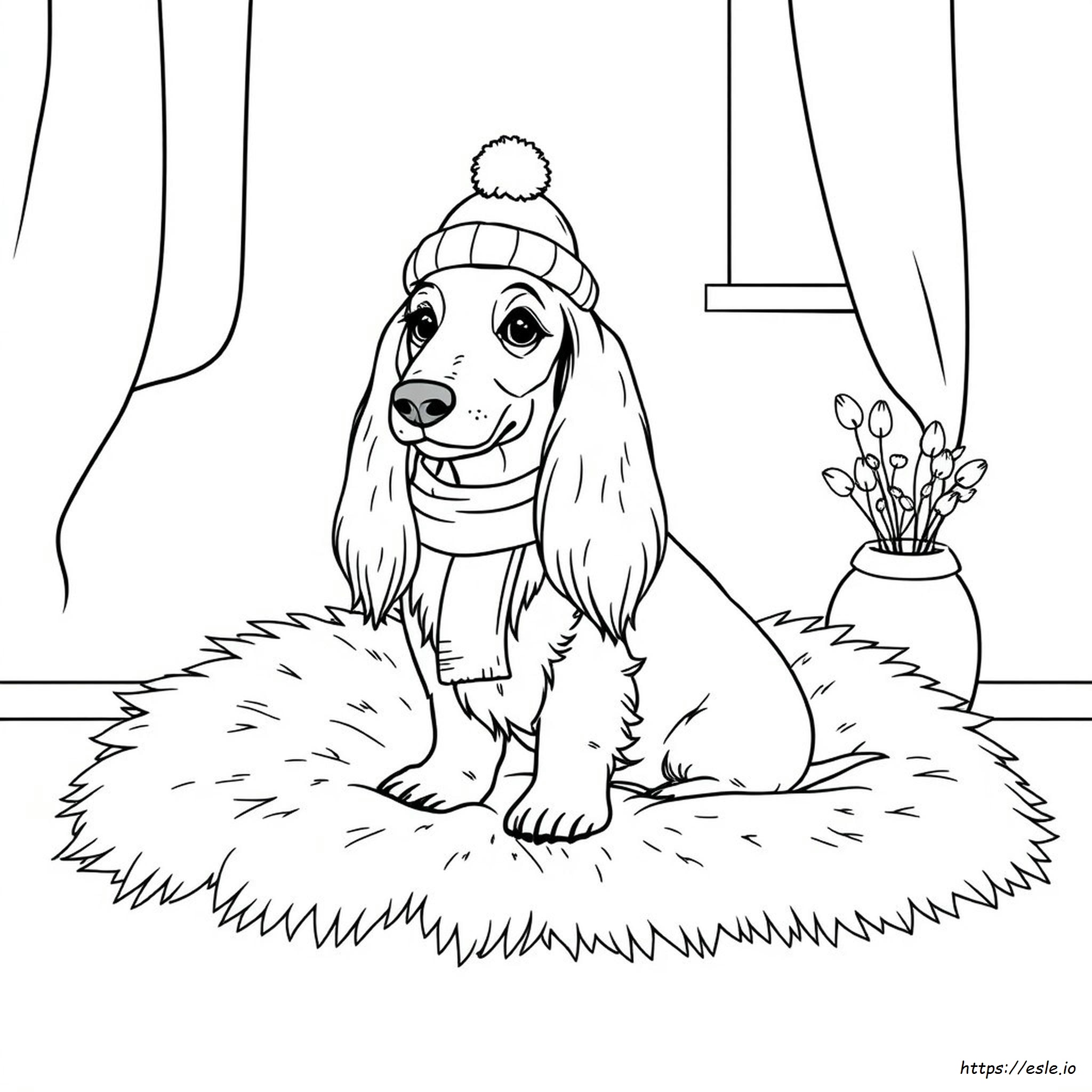 Long Haired Dachshund Coloring Pages